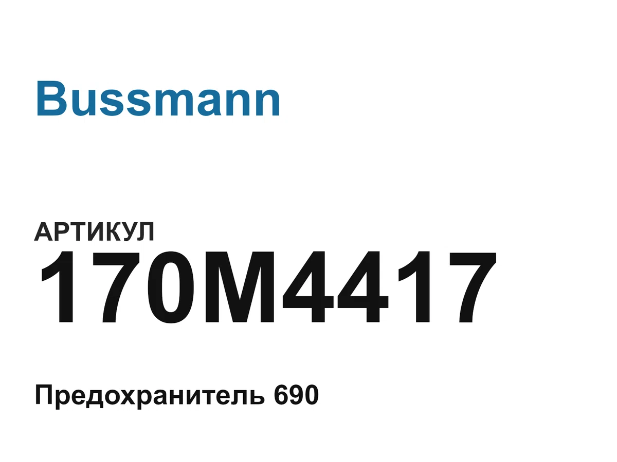 170M4417 Bussmann