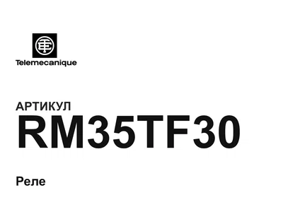 RM35TF30 Telemecanique
