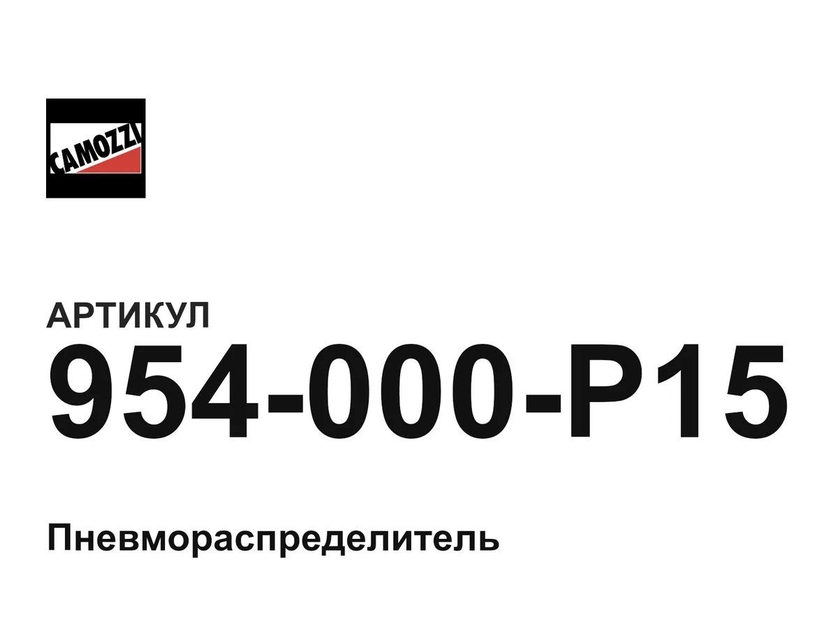 954000P15 Camozzi
