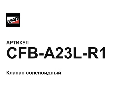 CFBA23LR1 Camozzi