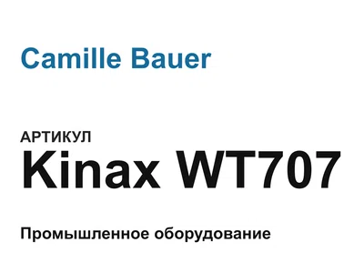 KinaxWT707 Camille Bauer