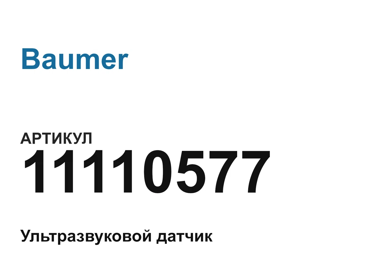 11110577 Baumer