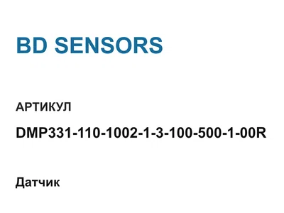 DMP331110100213100500100R BD SENSORS