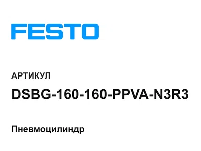 DSBG160160PPVAN3R3 FESTO