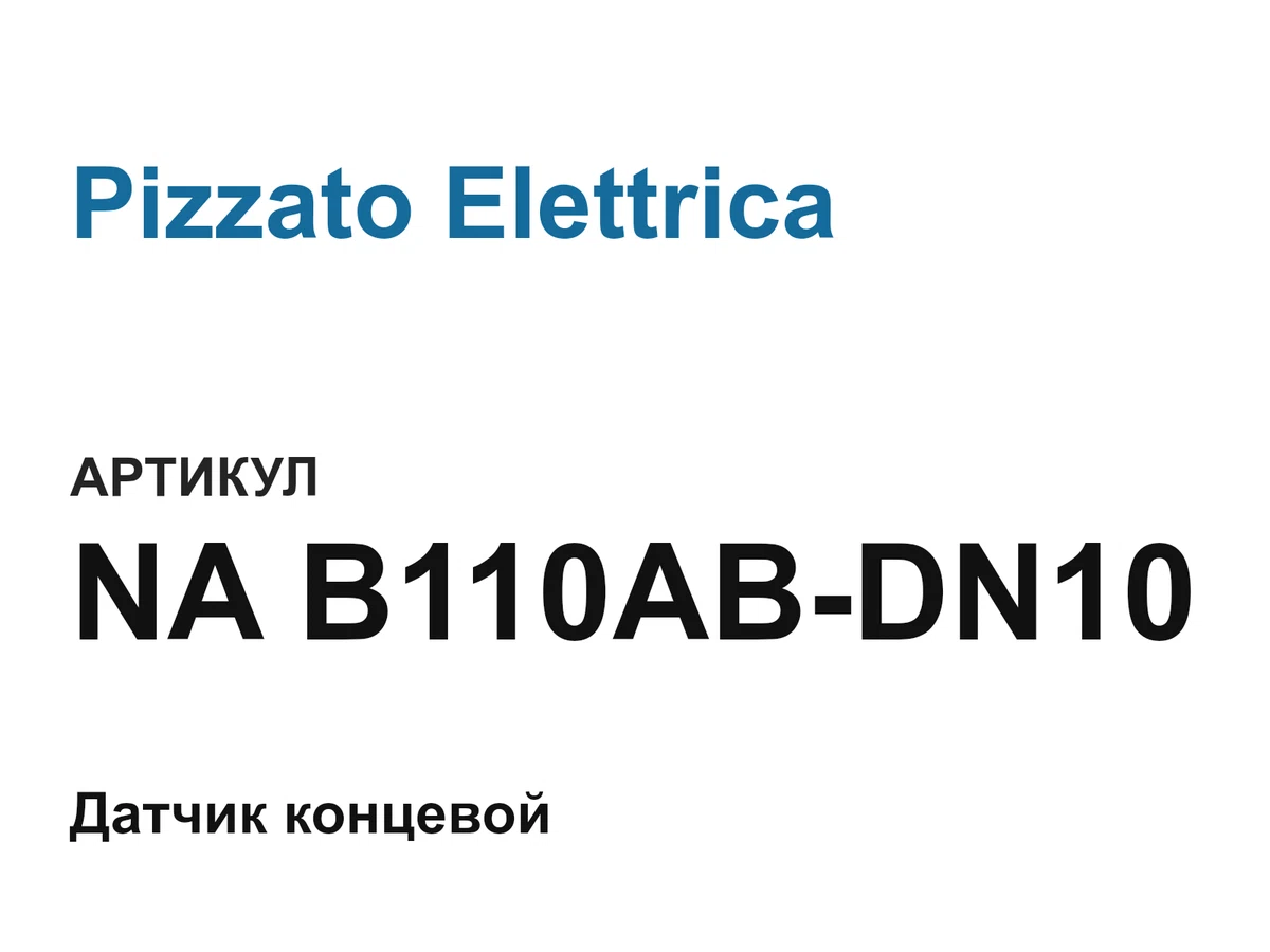NAB110ABDN10 Pizzato Elettrica