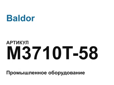 M3710T58 Baldor