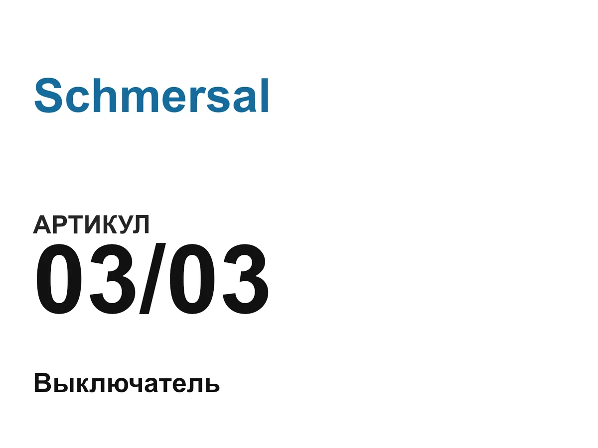 0303 Schmersal