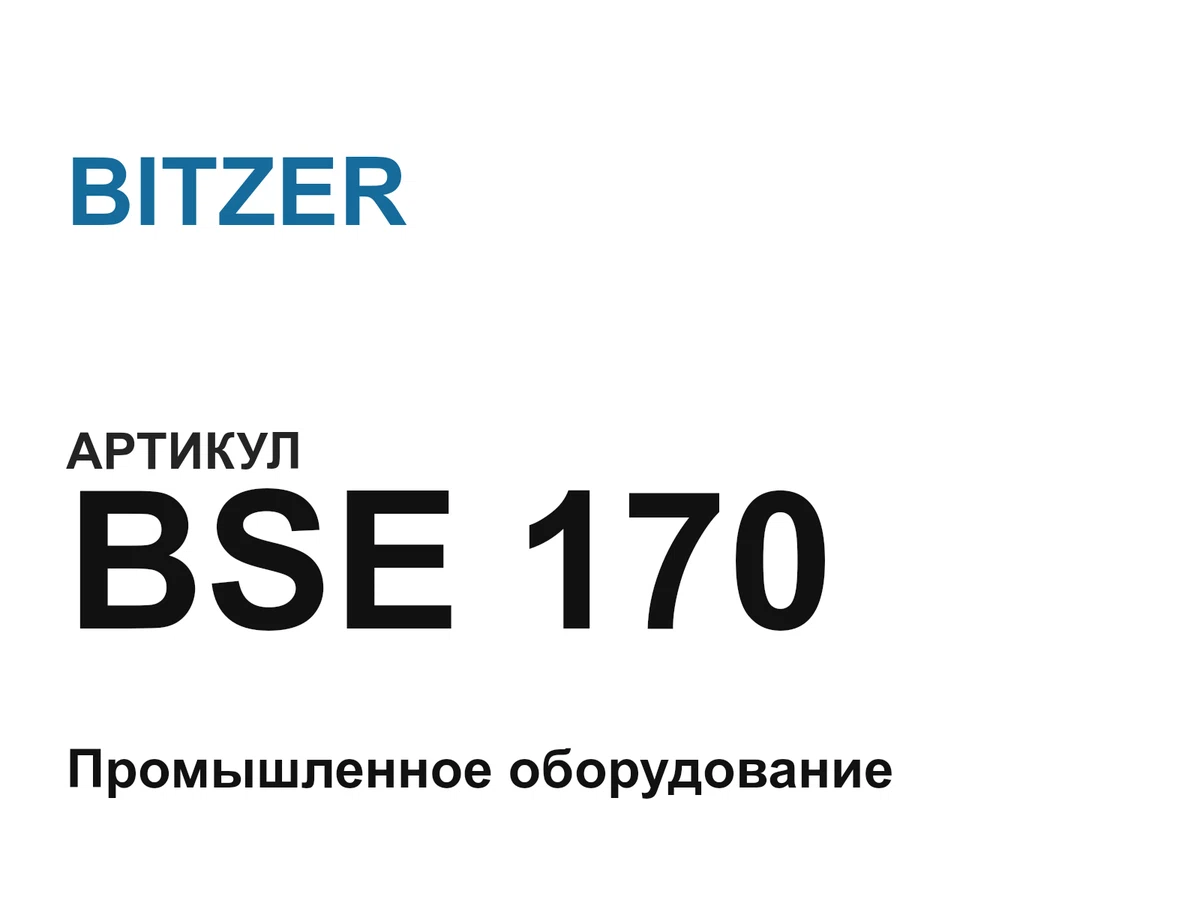 BSE170 BITZER