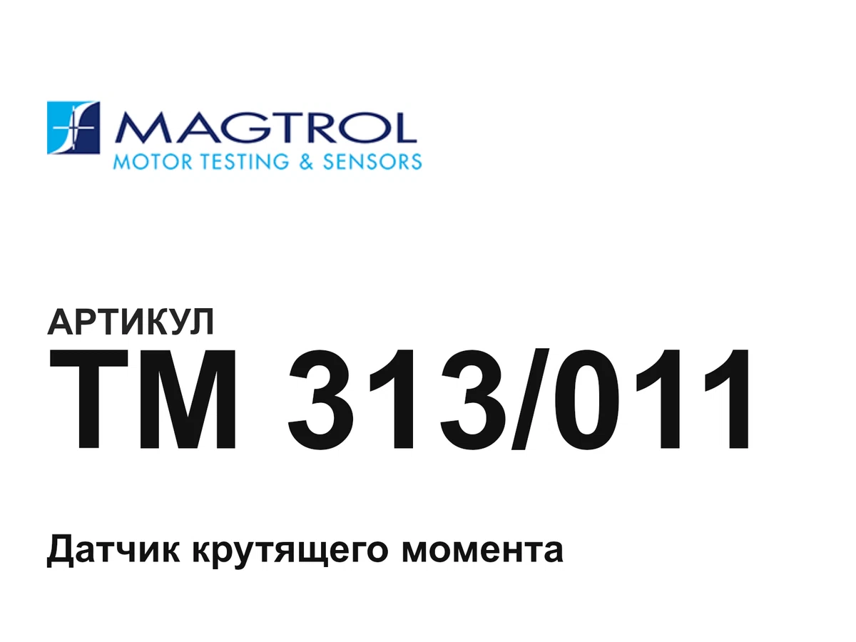 TM313011 Magtrol
