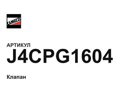 J4CPG1604 Camozzi