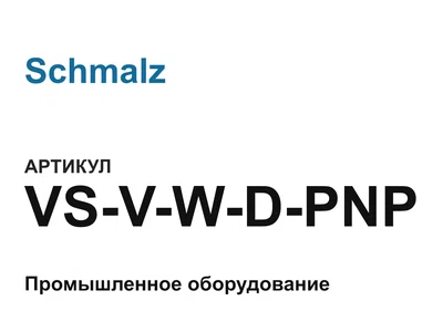 VSVWDPNP Schmalz