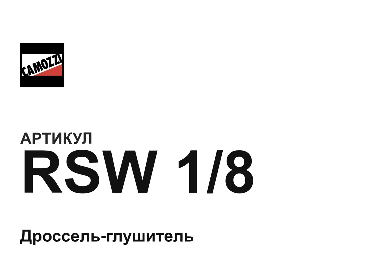RSW18 Camozzi