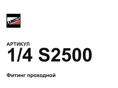14S2500 Camozzi