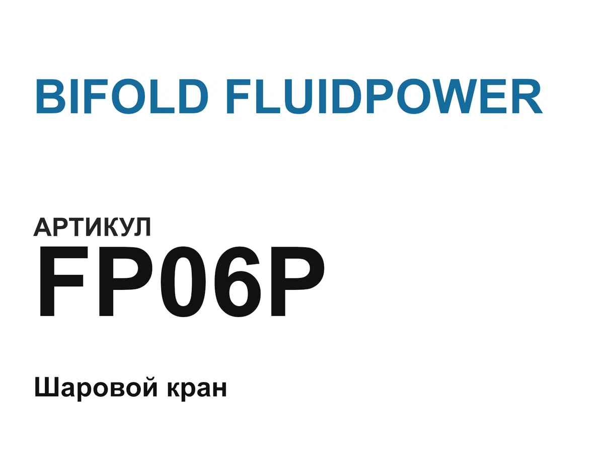 FP06P BIFOLD FLUIDPOWER