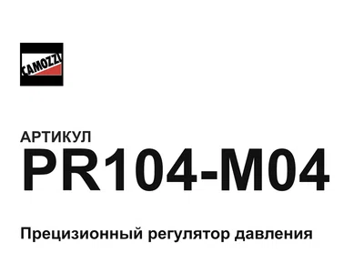 PR104M04 Camozzi
