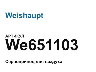 We651103 Weishaupt