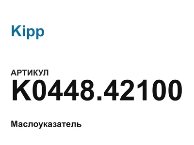 K044842100 Kipp