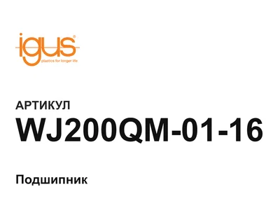 WJ200QM0116 igus