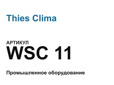 WSC11 Thies Clima
