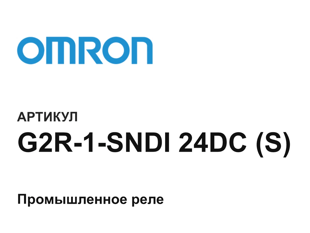 G2R1SNDI24DCS Omron