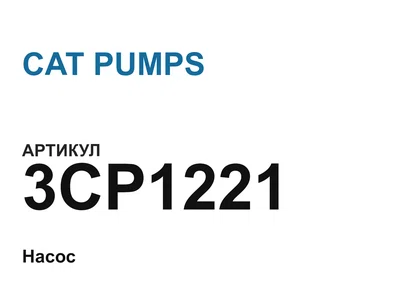 3CP1221 CAT PUMPS
