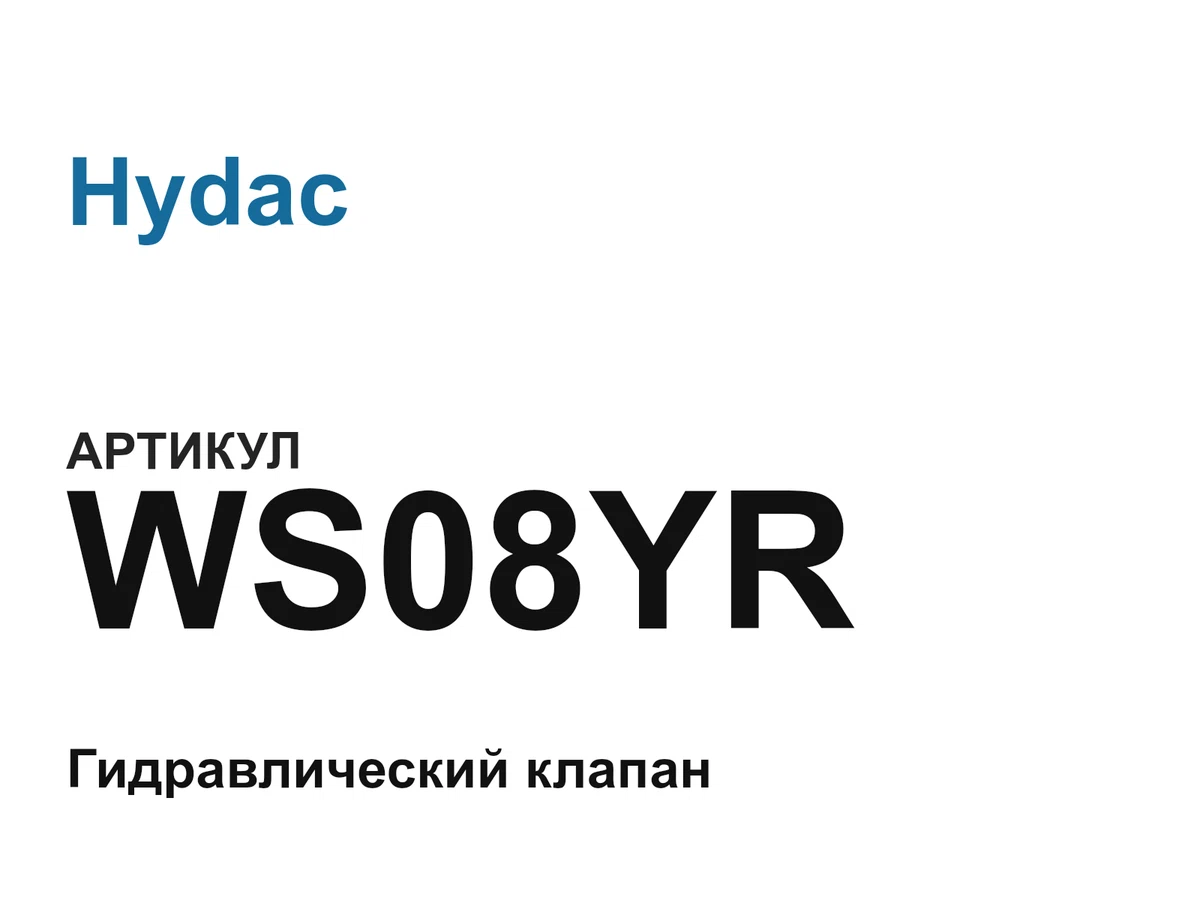 WS08YR Hydac