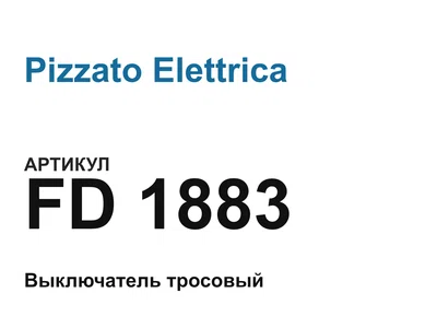 FD1883 Pizzato Elettrica