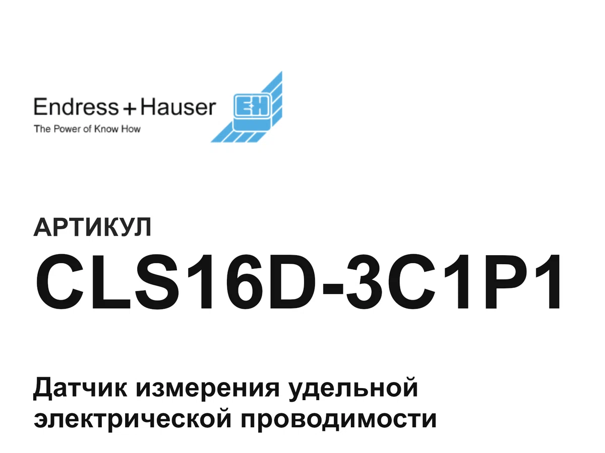 CLS16D3C1P1 Endress+Hauser