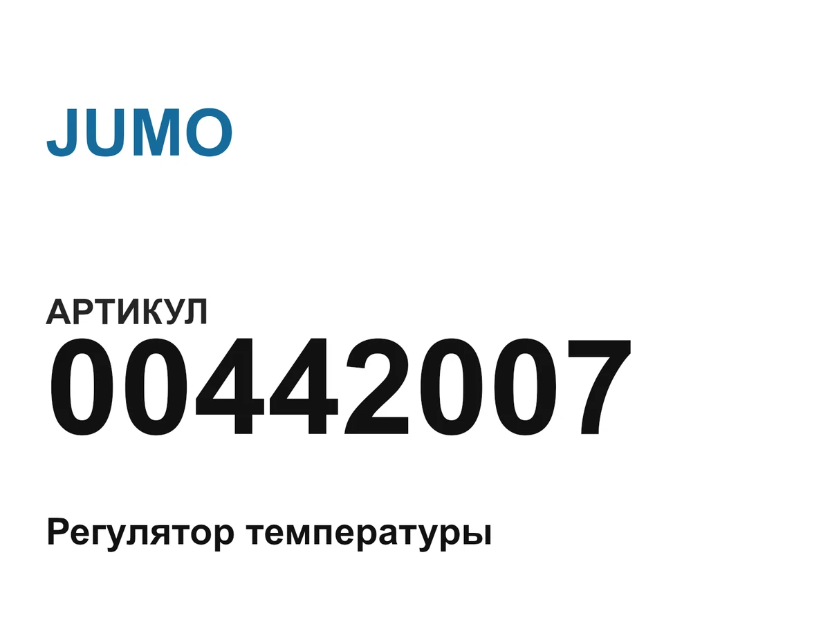 00442007 JUMO
