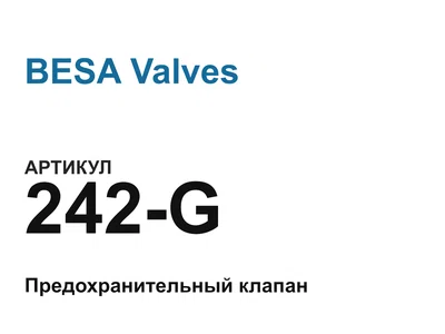 242G BESA Valves