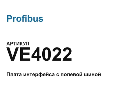 VE4022 Profibus