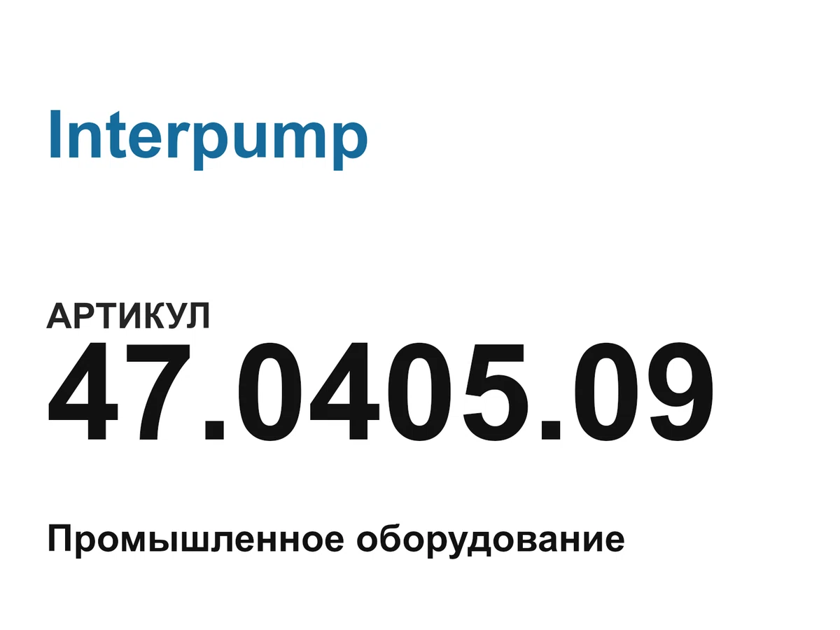 47040509 Interpump