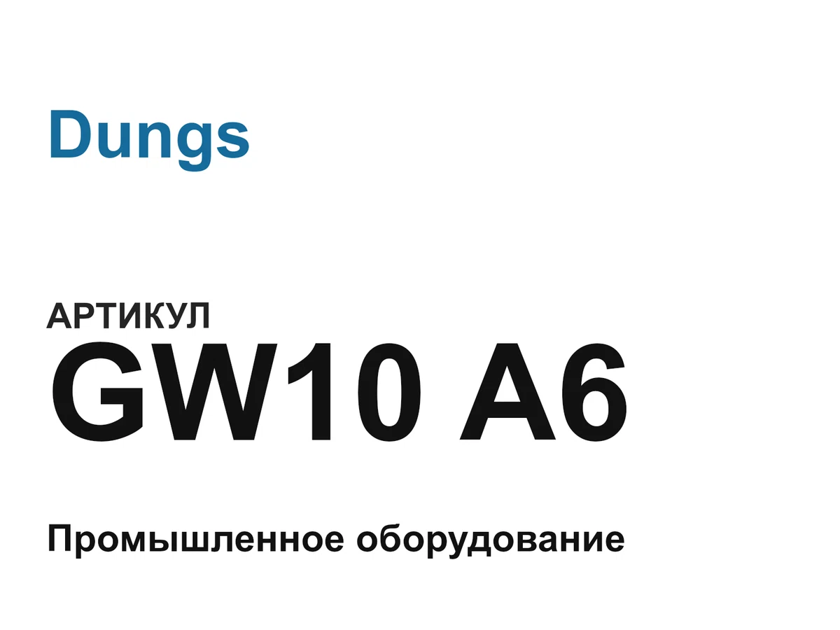 GW10A6 Dungs