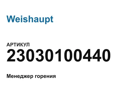 23030100440 Weishaupt
