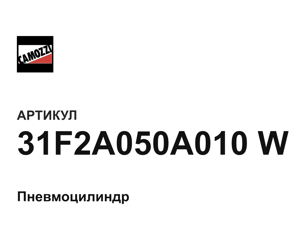 31F2A050A010W Camozzi