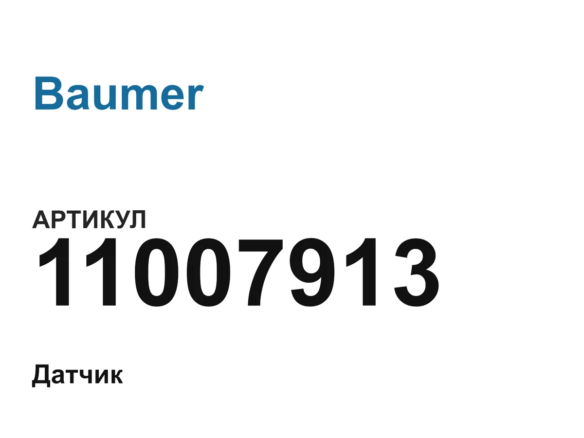 11007913 Baumer