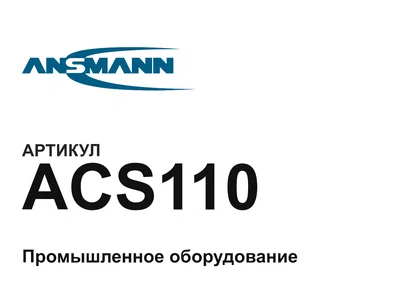 ACS110 Ansmann