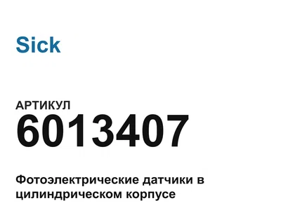 6013407 Sick