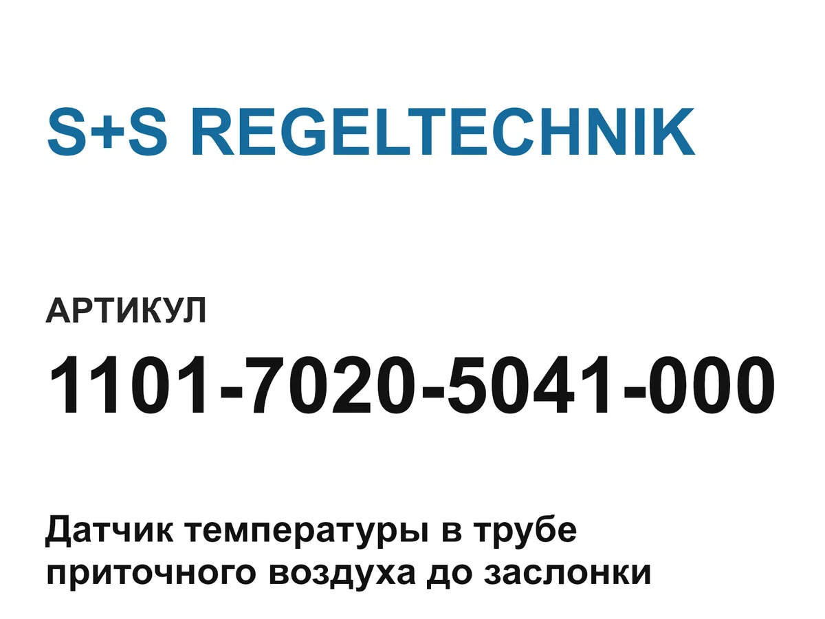 110170205041000 S+S REGELTECHNIK