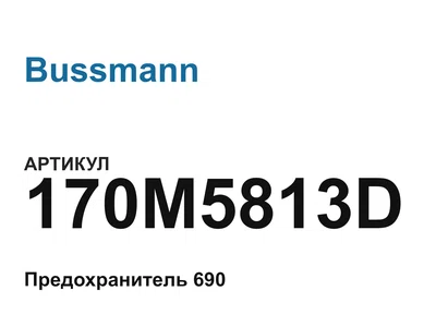 170M5813D Bussmann