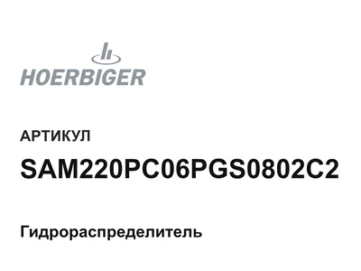 SAM220PC06PGS0802C2 HOERBIGER