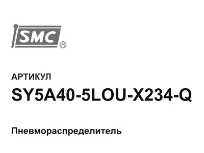SY5A405LOUX234Q SMC