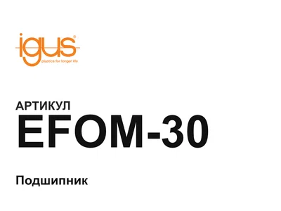 EFOM30 igus