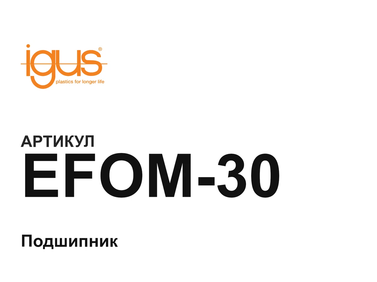 EFOM30 igus