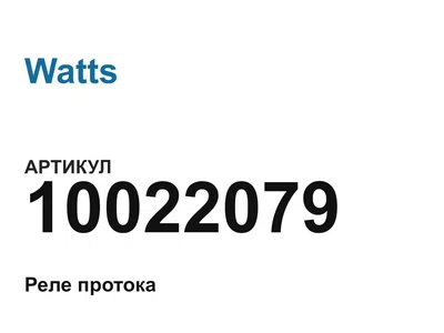 10022079 Watts