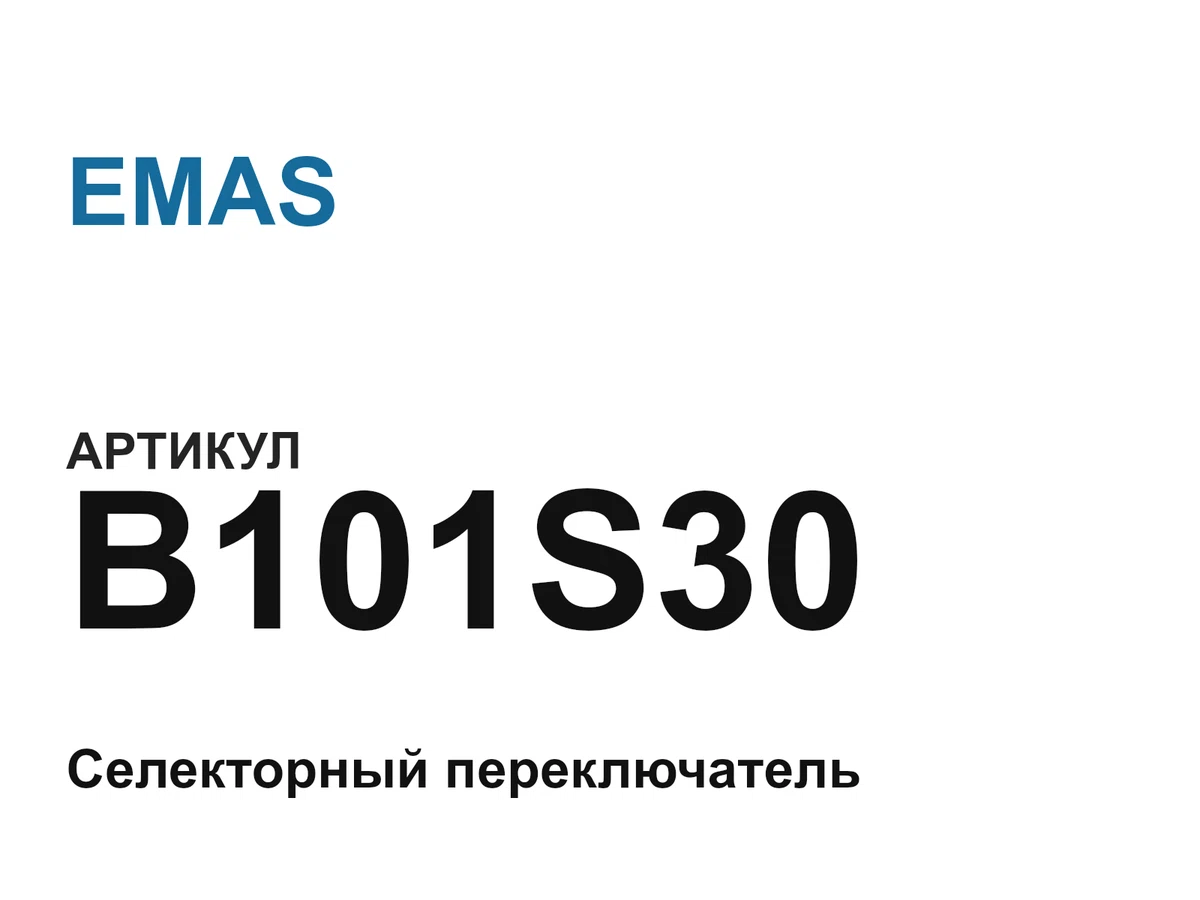 B101S30 EMAS