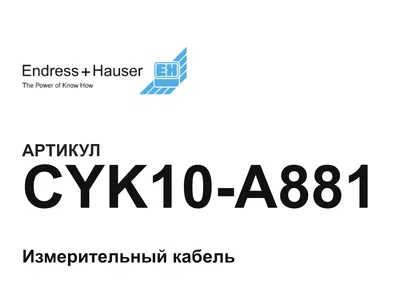 CYK10A881 Endress+Hauser