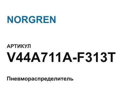 V44A711AF313T NORGREN