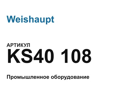 KS40108 Weishaupt