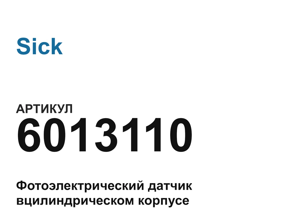 6013110 Sick